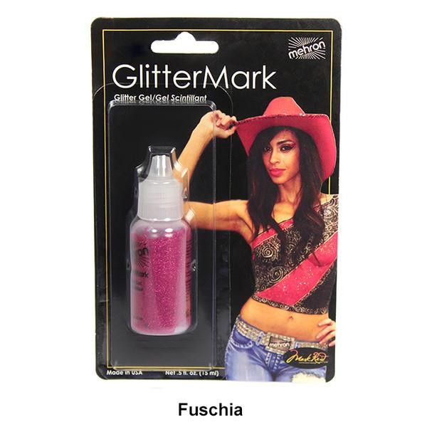 Mehron Face & Body Glitter Mark Fuschia
