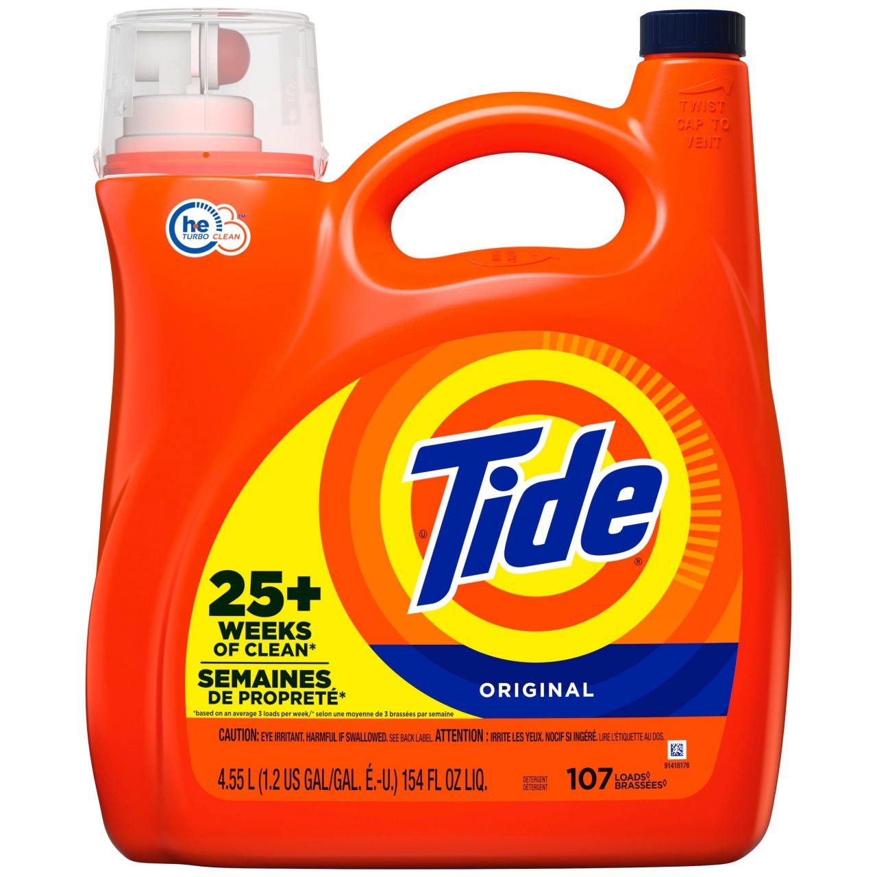 TIDE LIQ ORIGINAL 154oz