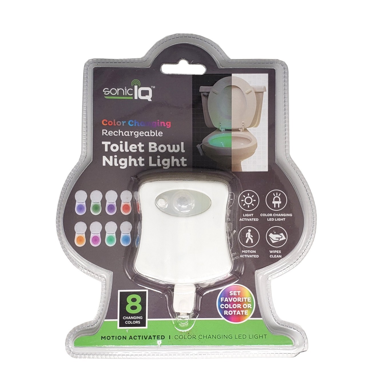 SONIC IQ TOILET BOWL NIGHT LIGHT 1ct