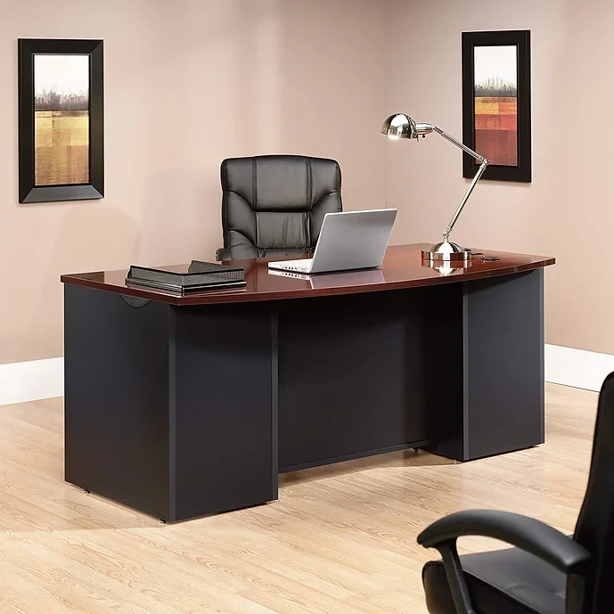 Sauder® Via Executive Desk, 71 1/2"W x 35 1/2"D, Classic Cherry/Soft Black
