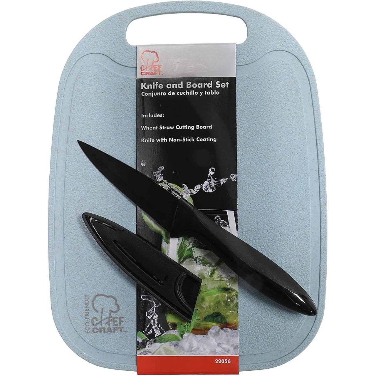 CHEF CRAFT CUTTING BOARD & KNIFE set