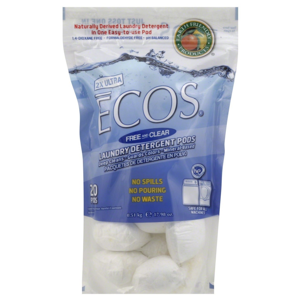 ECOS LAUNDRY DETERGENT 2x ULTRA 17.98oz