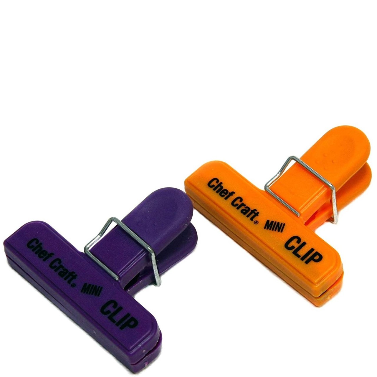 CHEF CRAFT BAG CLIP MINI ORANGE PURPL 2s