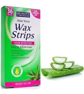 Aloe Vera Face/Bikini Wax Strips