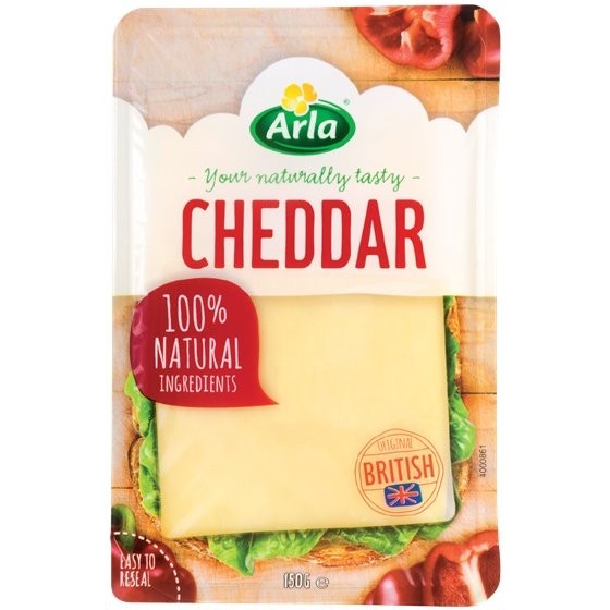 ARLA CHEDDAR SLICES 150g