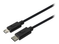 Xtech XTC-520 - USB cable - 24 pin USB-C (M) reversible to Micro-USB Type B (M)