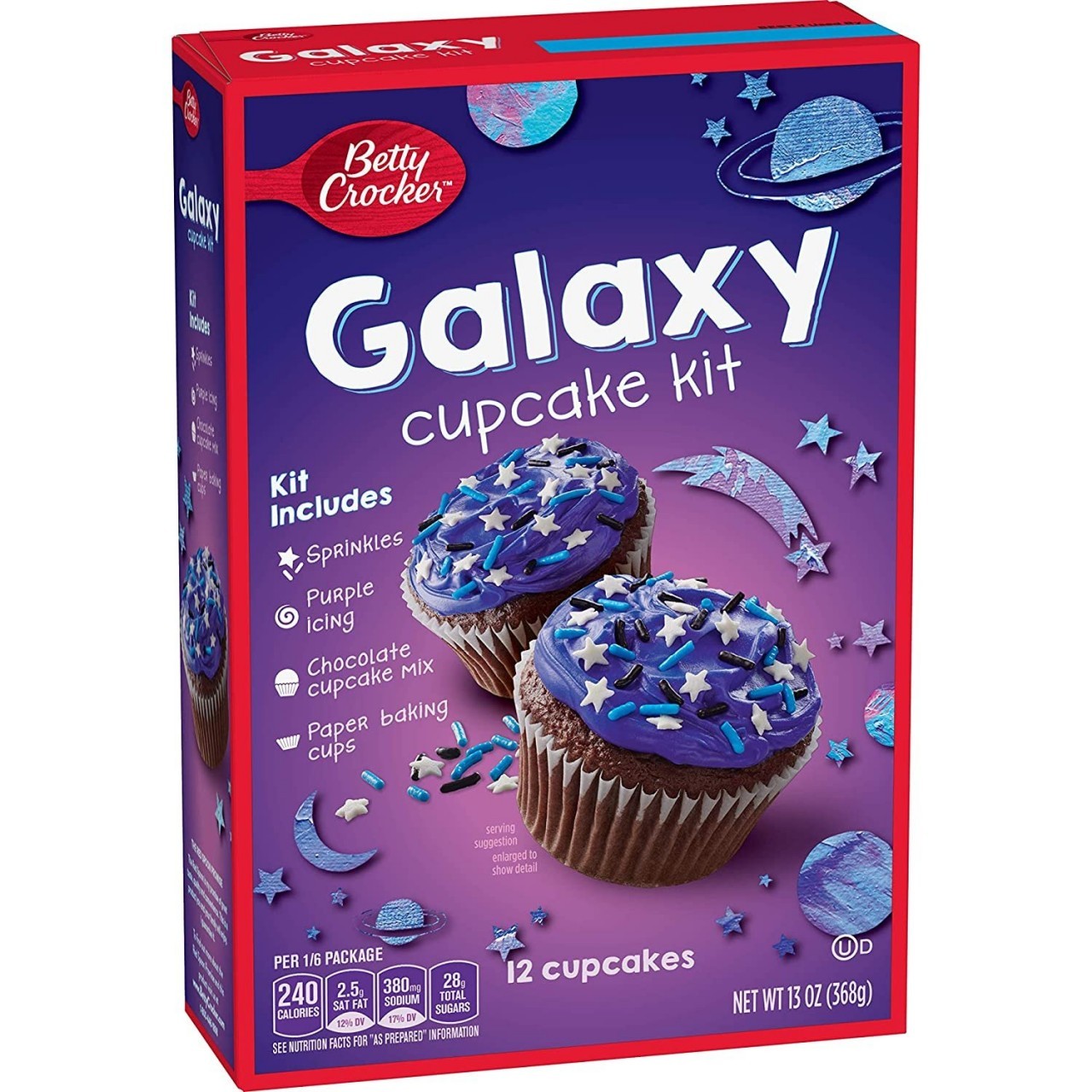 BETTY CRKR CUPCAKE KIT GALAXY 368g