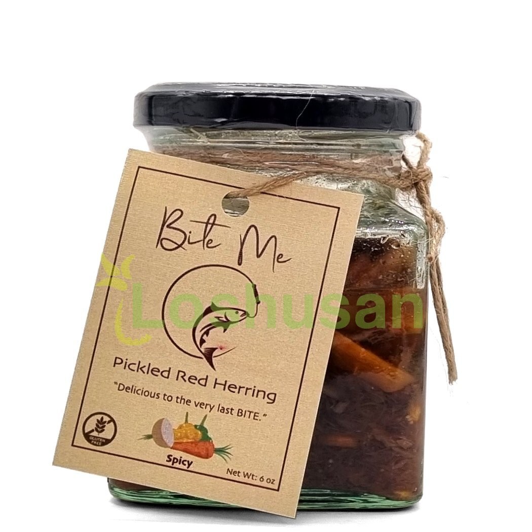 BITE ME PICKLED RED HERRING SPICY 6oz