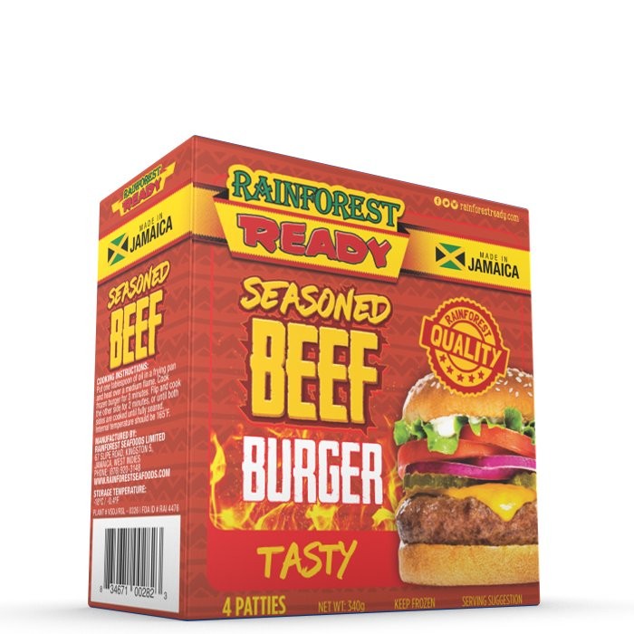 RAINFOREST READY BURGER BEEF SEASON 340g