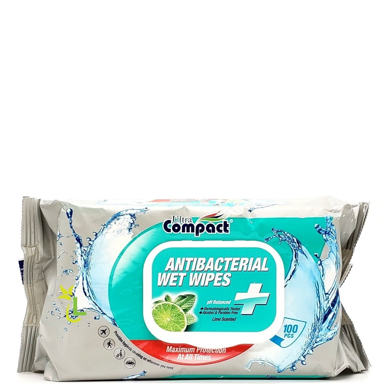 ULTRA COMPACT WIPES ANTI BACT 100s