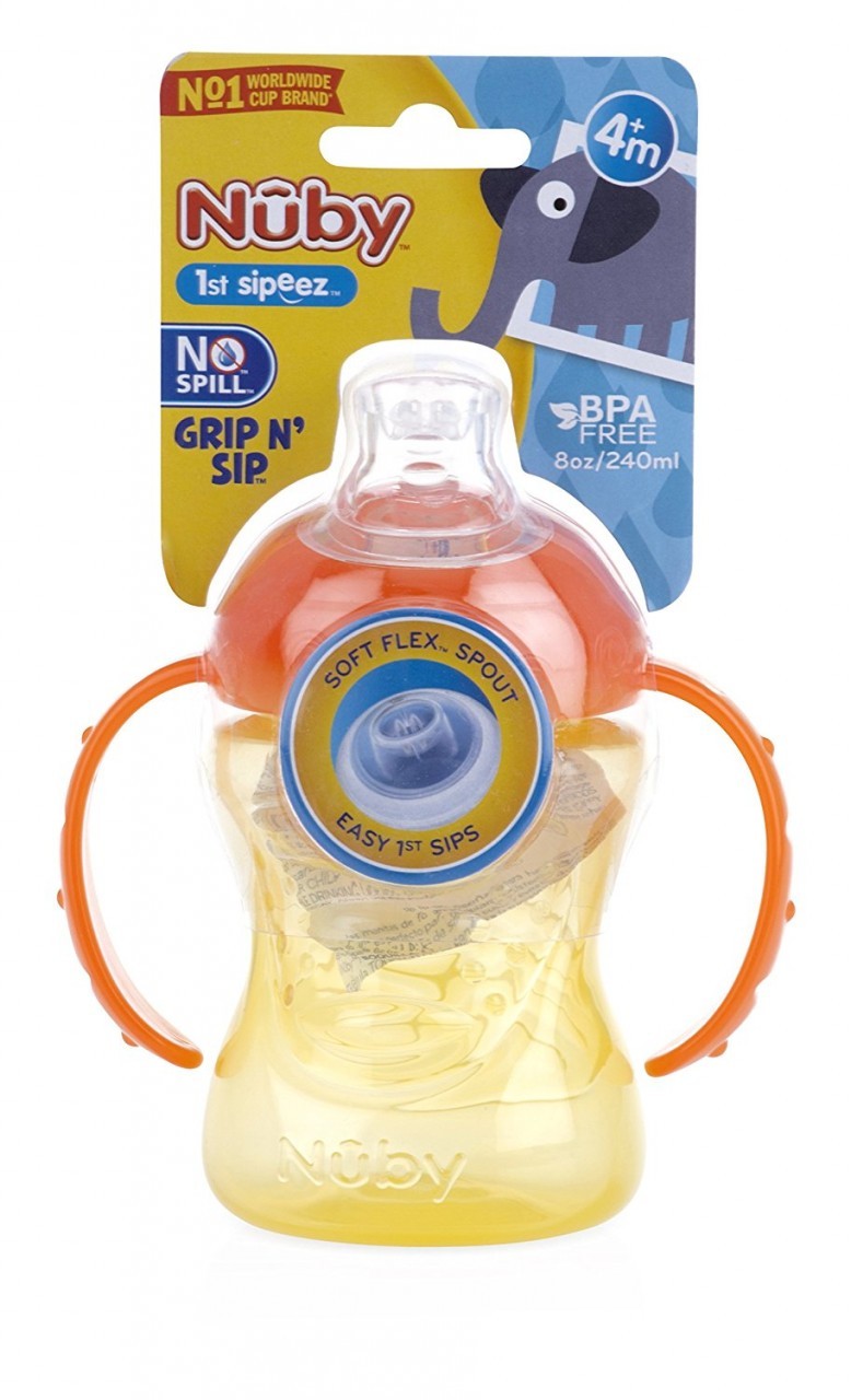 Nuby 10049 No-Spill Grip N' Sip Super Spout