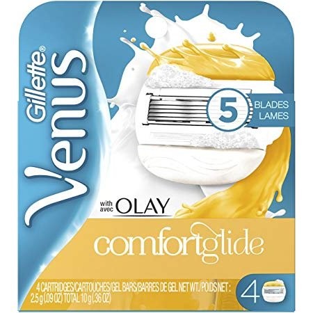 GILLETTE VENUS C/GLIDE W/OLAY CART 4s