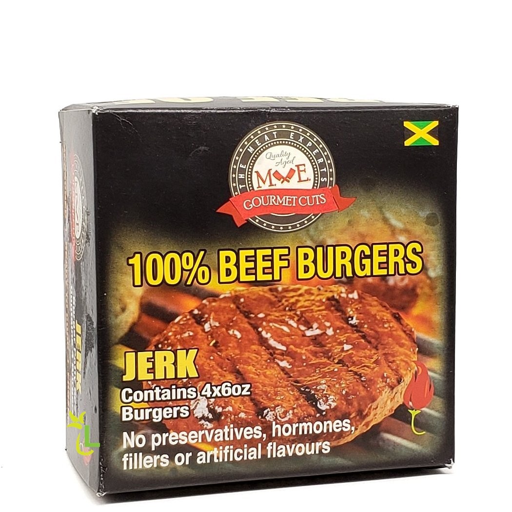 MEAT EXPERTS BURGERS BEEF JERK 4x6oz