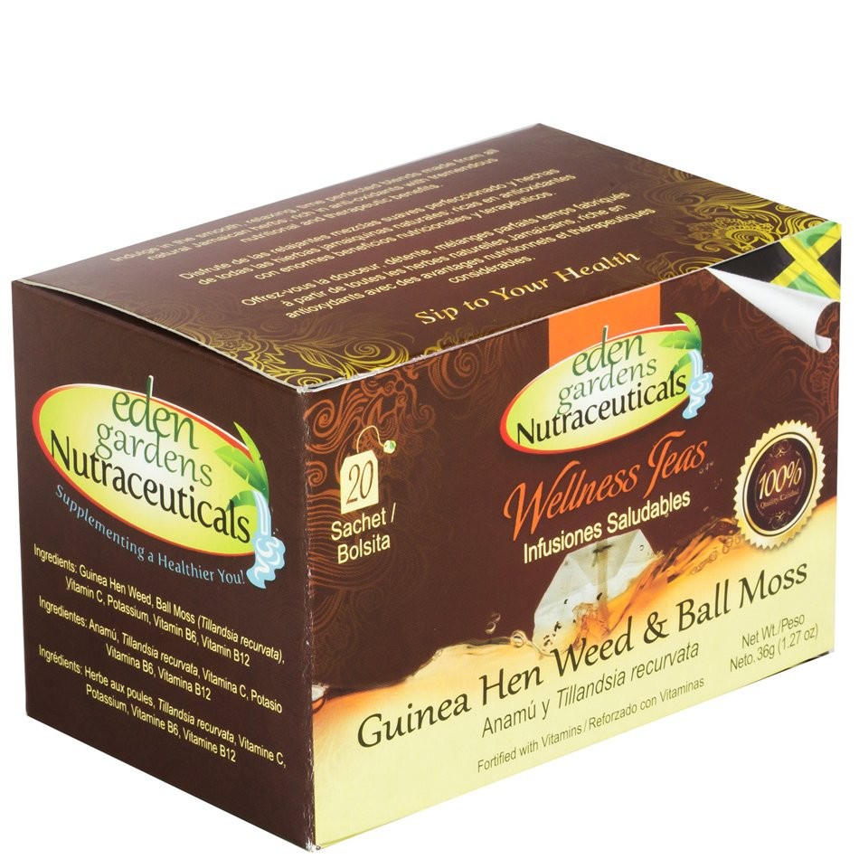 EDEN GARDENS TEA GUINEA HEN BLL MOSS 36g