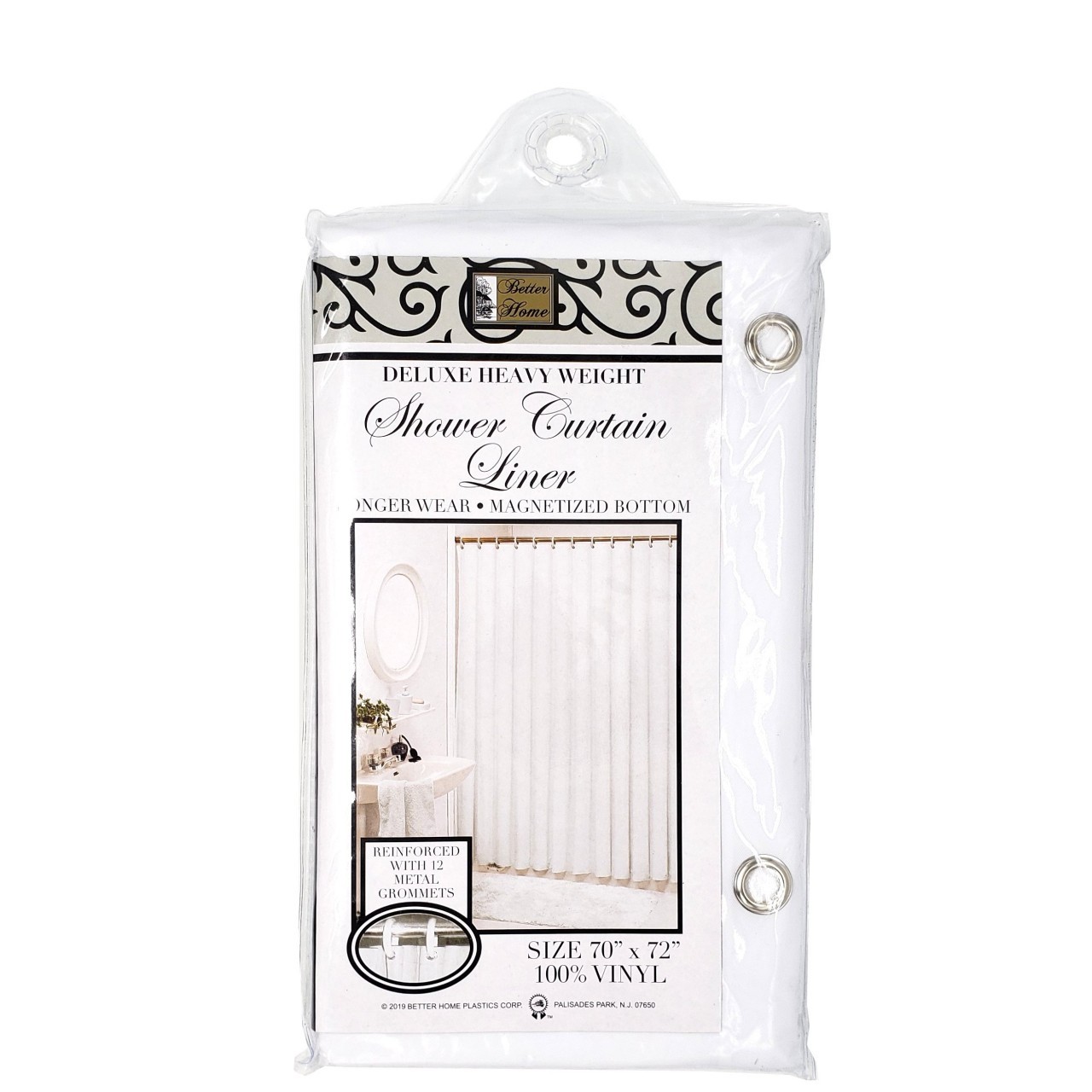 BETTER HOME SHOWER CURTAIN LINER CLR 70x