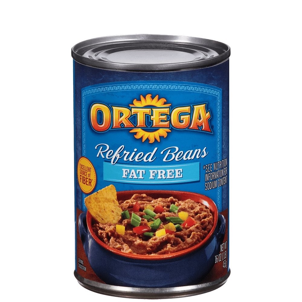 ORTEGA REFRIED BEANS FAT FREE 16oz