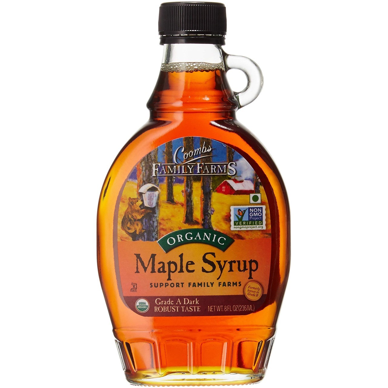 COOMBS DARK ORGANIC MAPLE SYRUP 8oz