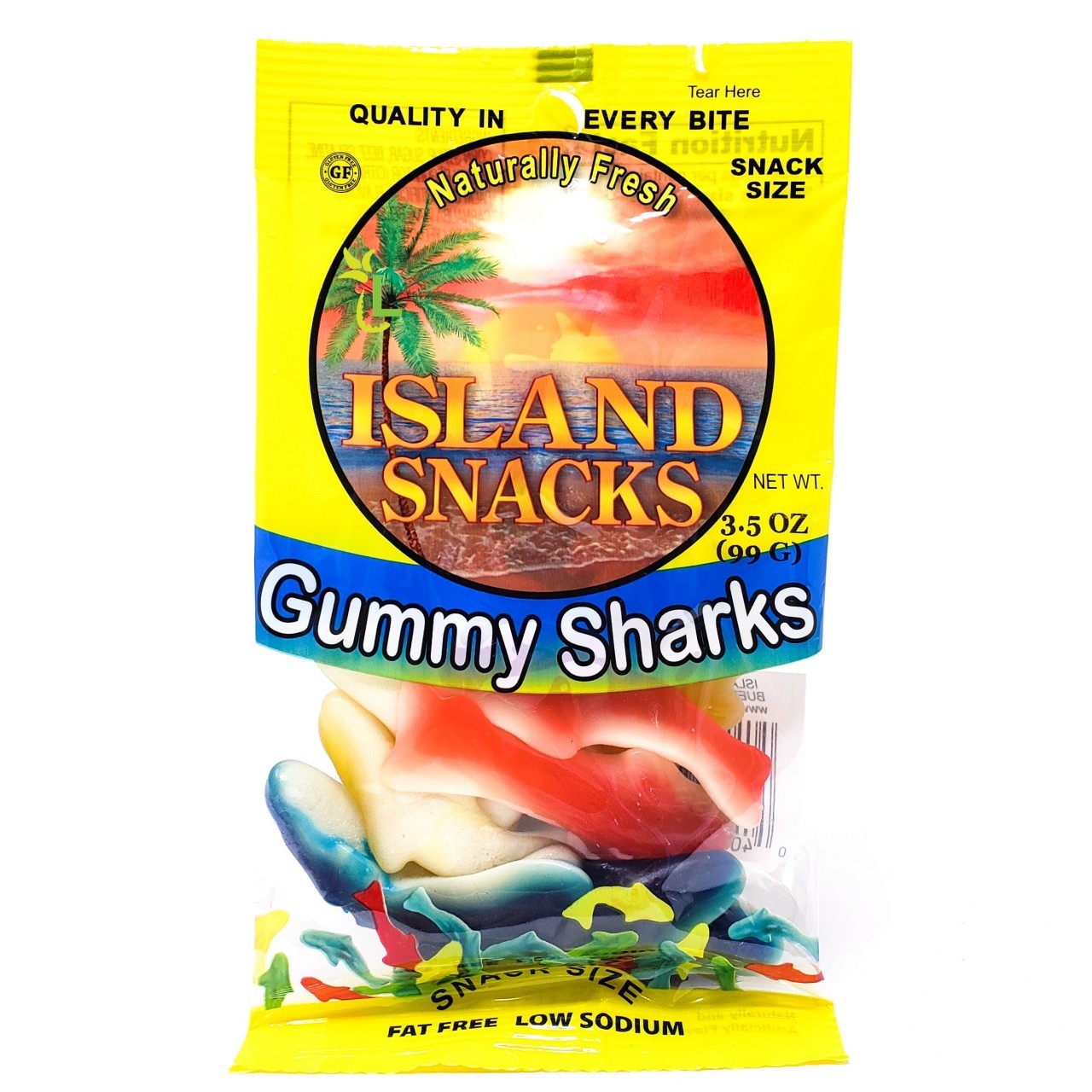 ISLAND SNACKS GUMMY SHARKS 4oz