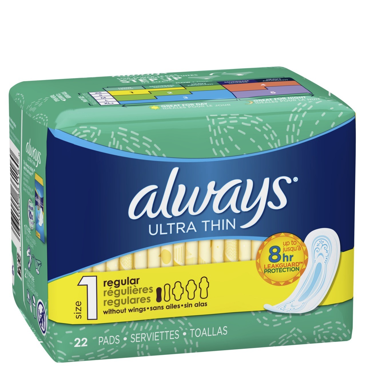 ALWAYS ULTRA THIN PADS REGULAR 22s