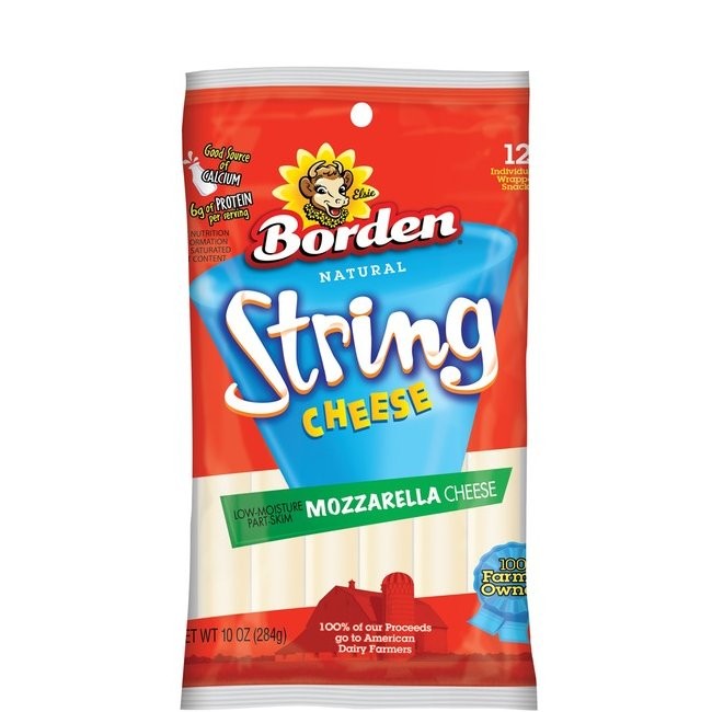 BORDEN MOZZARELLA STRING CHEESE 10oz