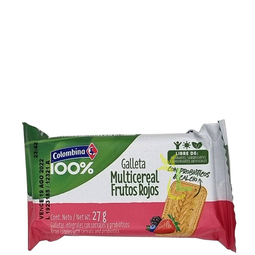 COLOMBINA COOKIES RED FRUITS 27g
