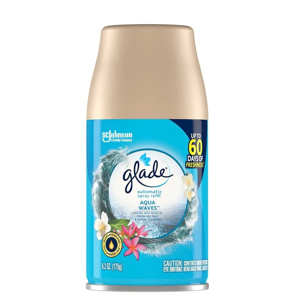 GLADE AUT SPR AQUA WAVES RF 6.2oz