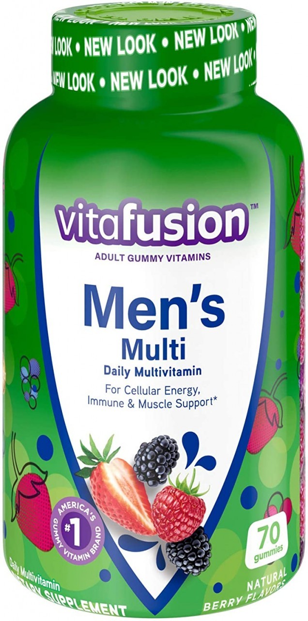 Vitafusion Men's Gummy Vitamins, Fruit, 70 Count