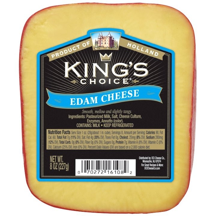 KINGS CHOICE CHEESE EDAM 8oz