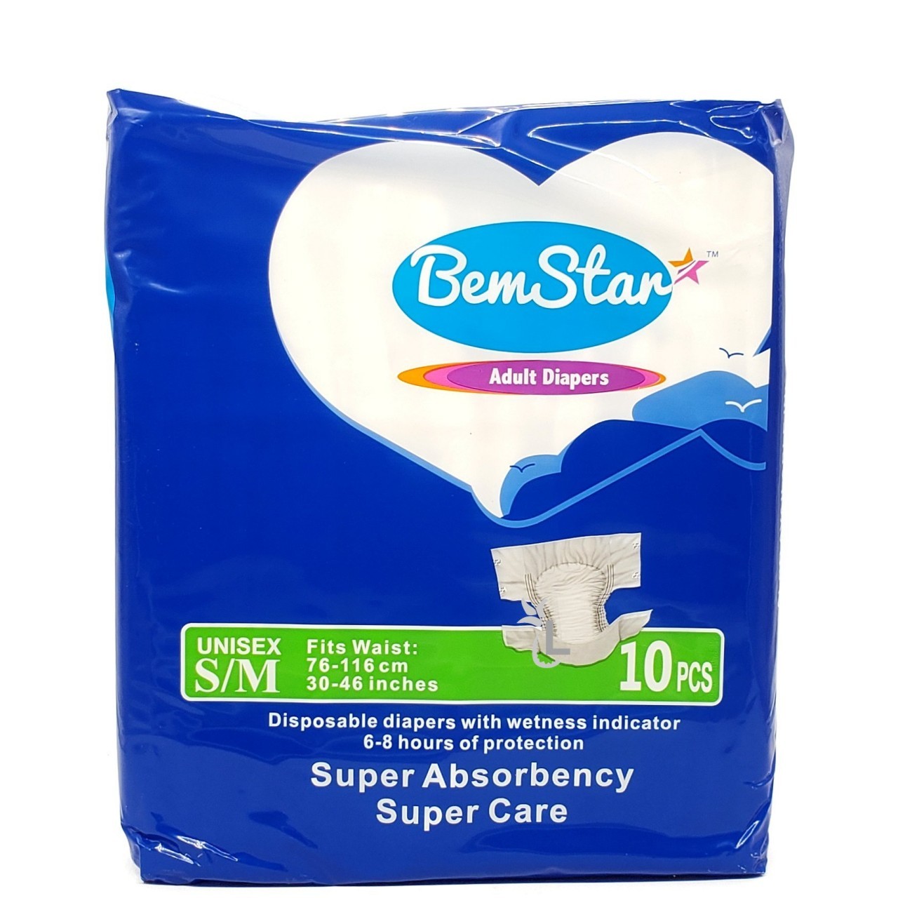 BEM STAR ADULT DIAPER PULL-UP S/M 10s