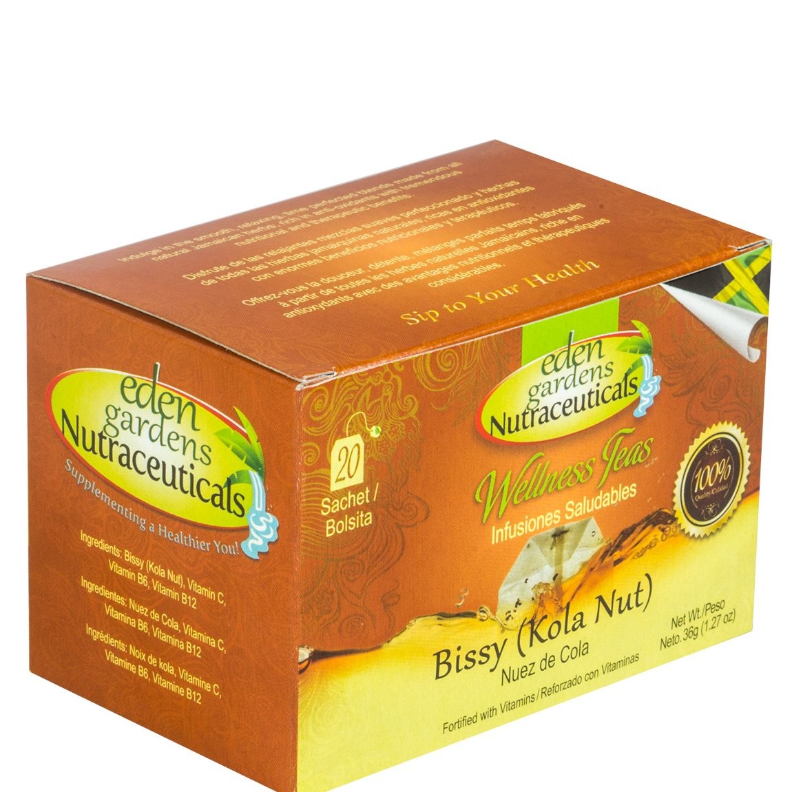 EDEN GARDENS TEA BISSY (KOLA NUT) 36g