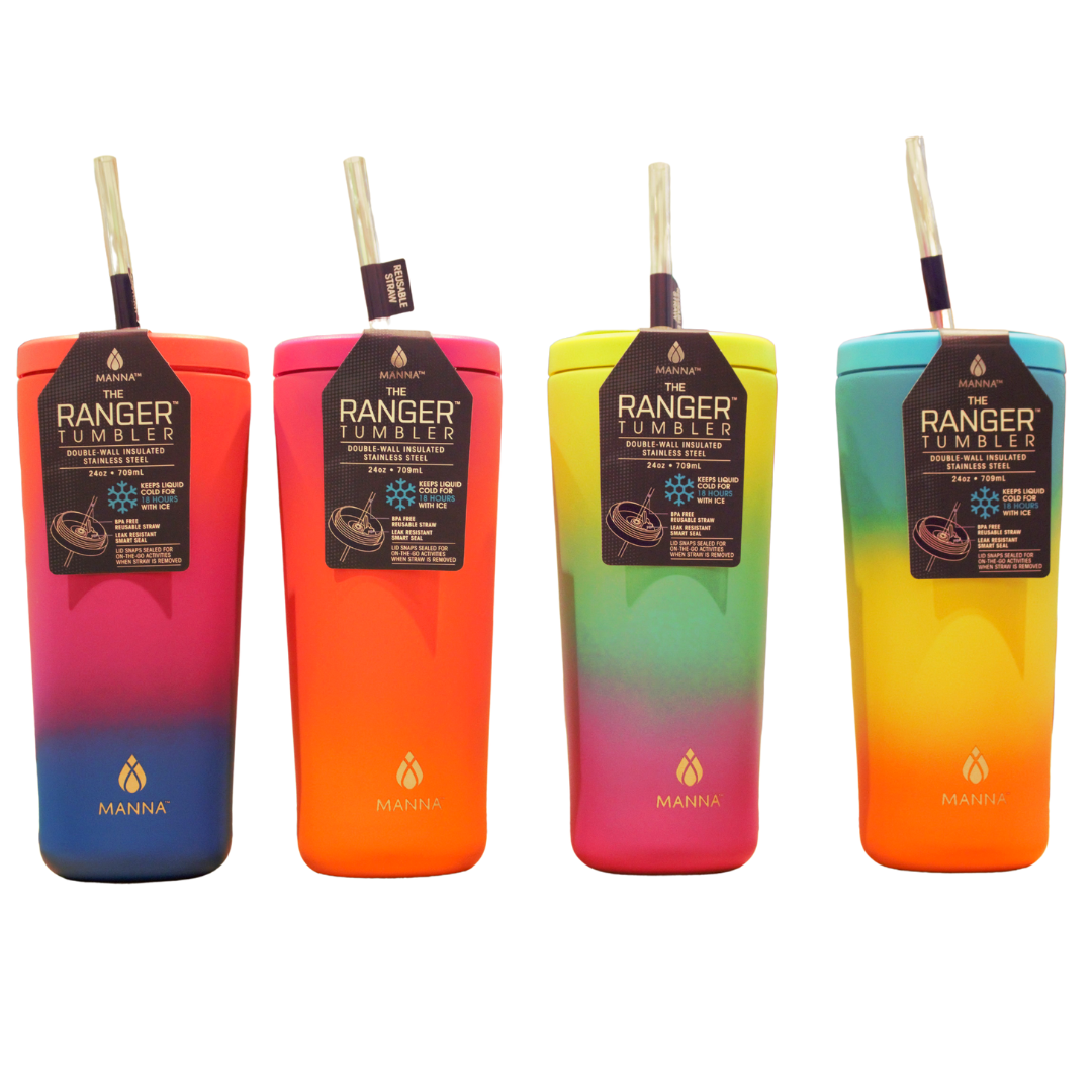 Manna Ranger Matte Triple Ombre Tumbler, 24oz (Assorted)