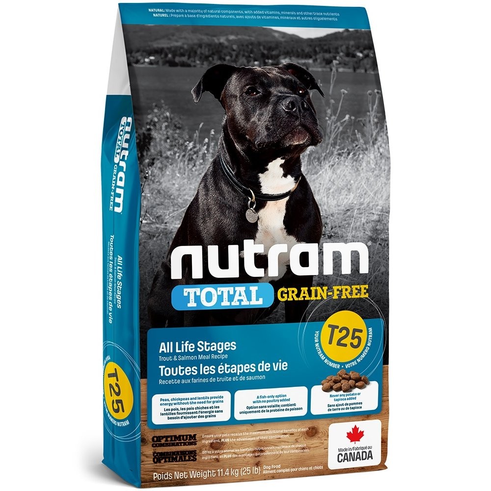 NUTRAM T25 TOTAL SALMON GRAIN FREE 11.4k