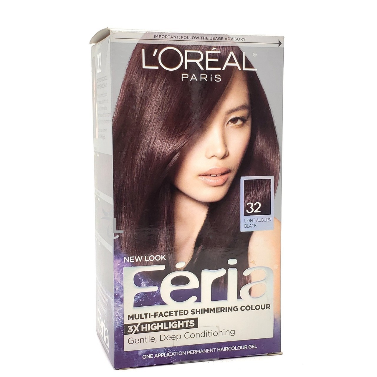 LOREAL FERIA LIGHT AUBURN BLACK #32