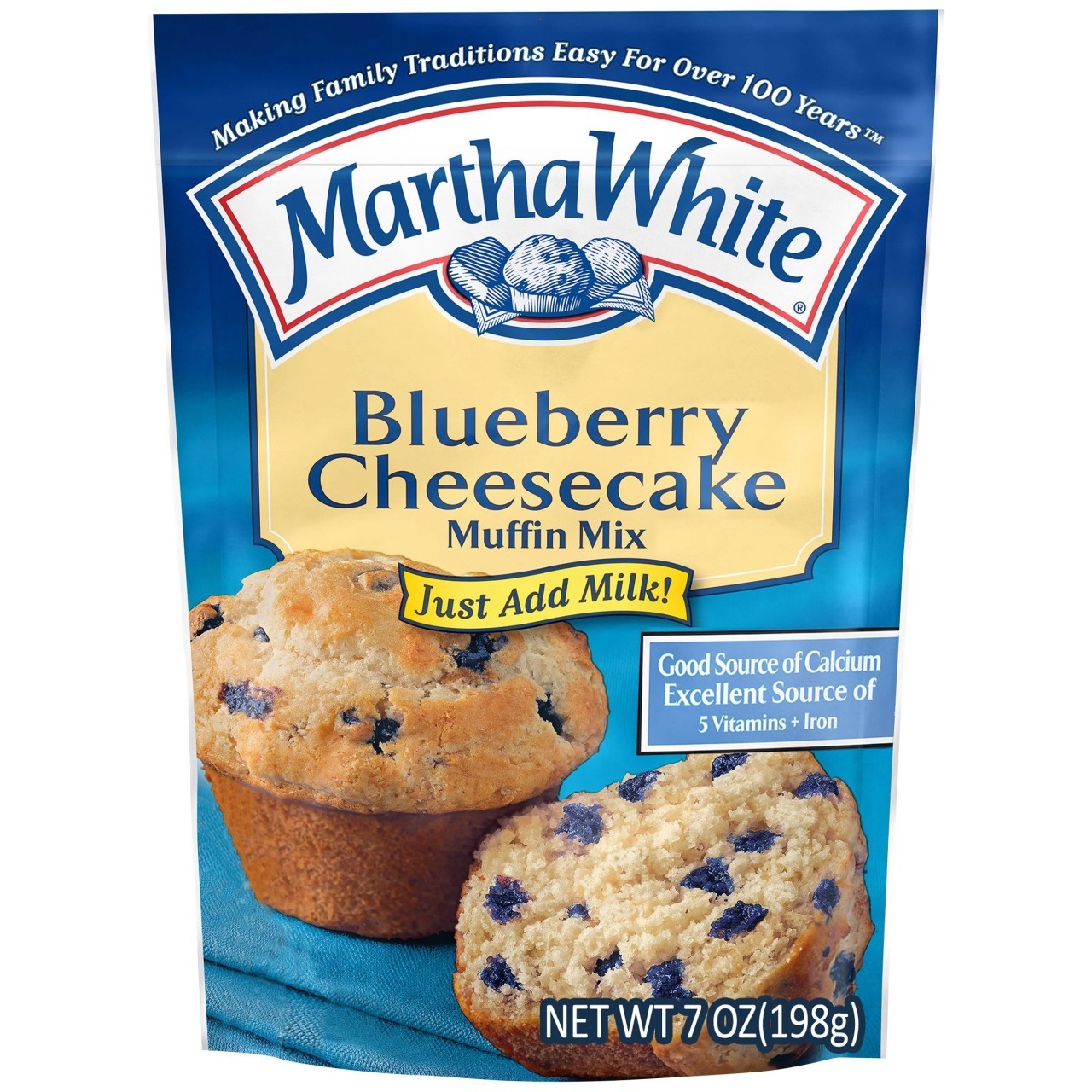 MARTHA WHITE MUFFIN MIX BLUEBRY CHSE 7oz
