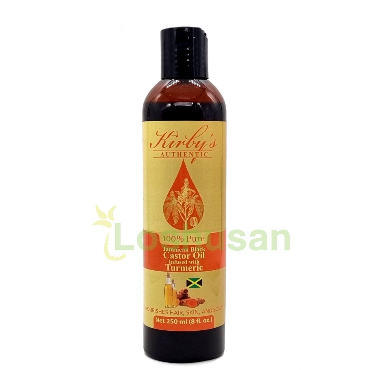 KIRBYS DARK CASTOR OIL TURMERIC 250ml