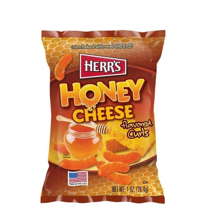 HERRS CHEESE CURLS HONEY 28g