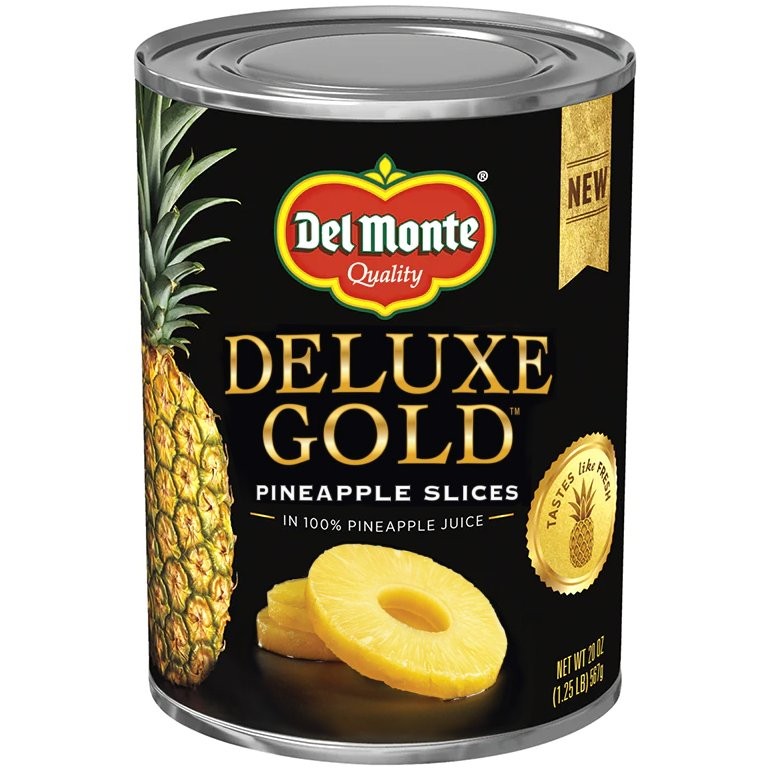 DEL MONTE PINEAPPLE SLICES DLX GOLD 20oz