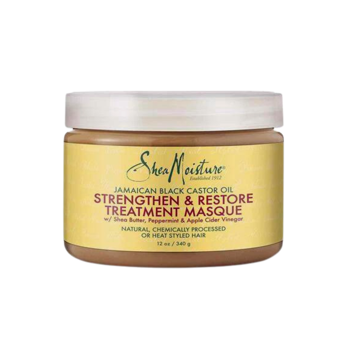 Shea Moisture Jamaican Black Castor Oil Strengthen & Restore Treatment Masque, 12 oz