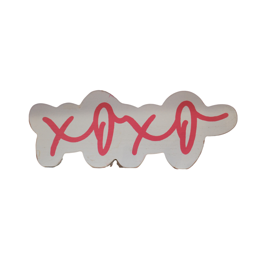 'XOXO' Tabletop Block Sign