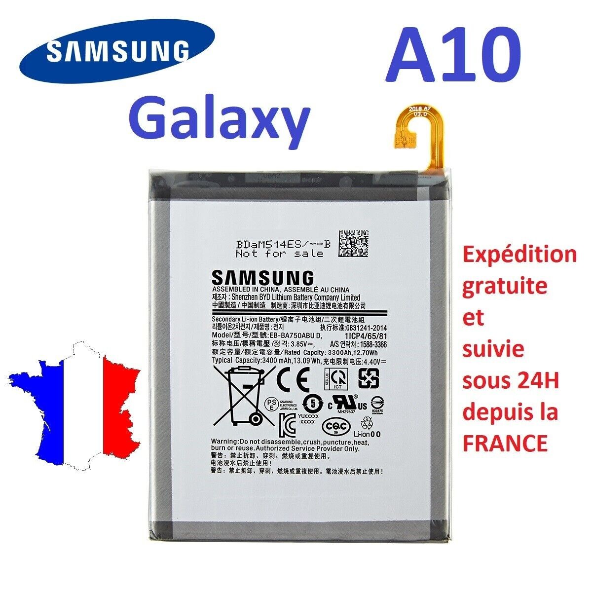 SAMSUNG GALAXY A10 BATTRIES
