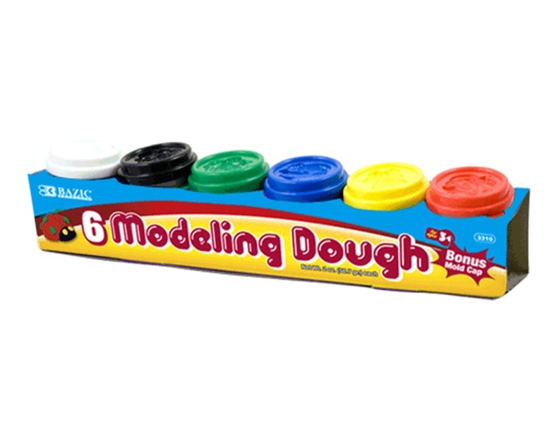 Bazic 2 oz. Multicolor Modeling Dough 3310 6 Count