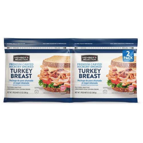 Member's Selection Premium Smoked Turkey Breast 2 Units / 340 g / 12 oz