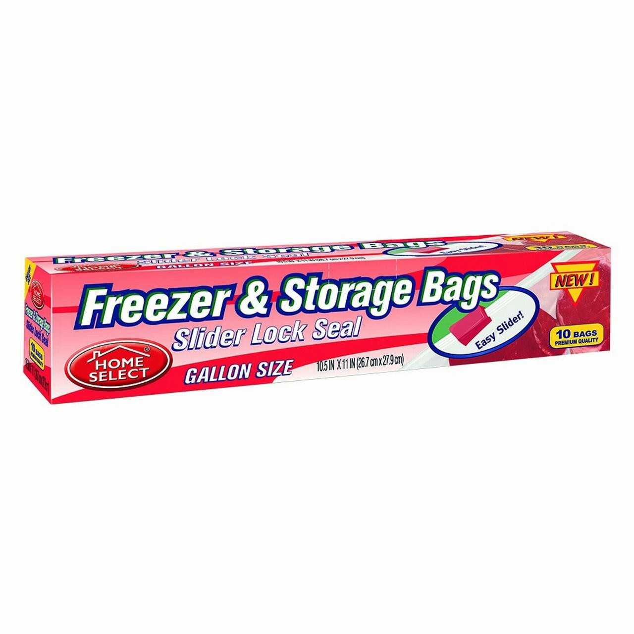 HOME SELECT FREEZER BAGS SLIDE 10s
