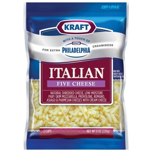 KRAFT ITALIAN FIVE CHEESE PHILLY 8oz