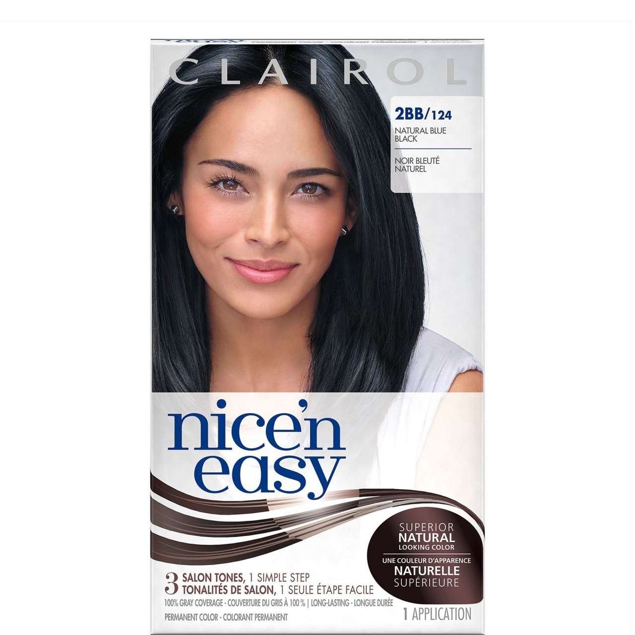 CLAIROL NICE 'N EASY 124 NAT BLUE BLACK