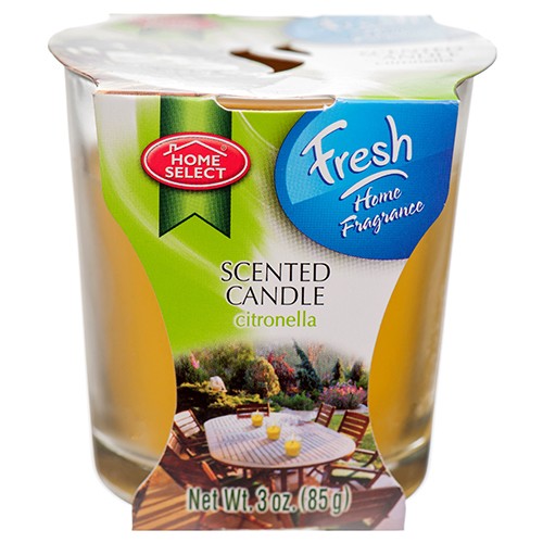 HOME SELECT CANDLE CITRONELLA 3oz