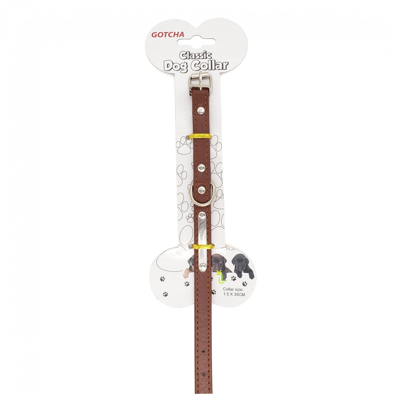 GOTCHA CLASSIC DOG COLLAR SML 1.5x35cm