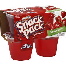 SNACK PACK GEL STRAWBERRY 368g