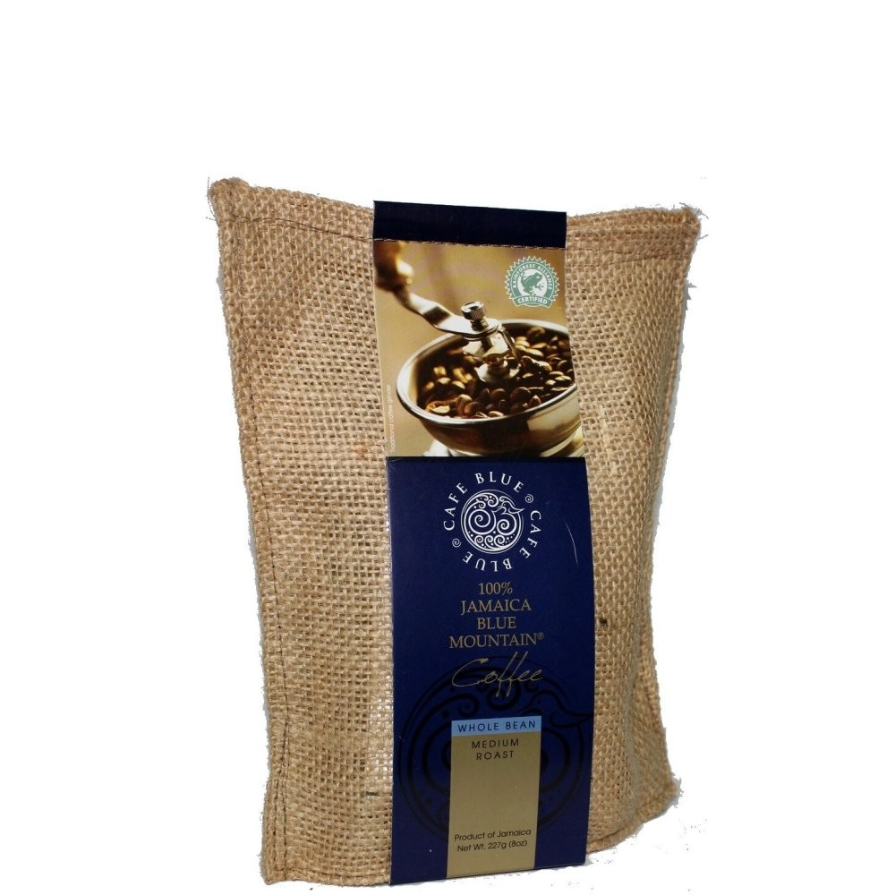 CAFE BLUE 100% JBM COFFEE BEANS 8oz