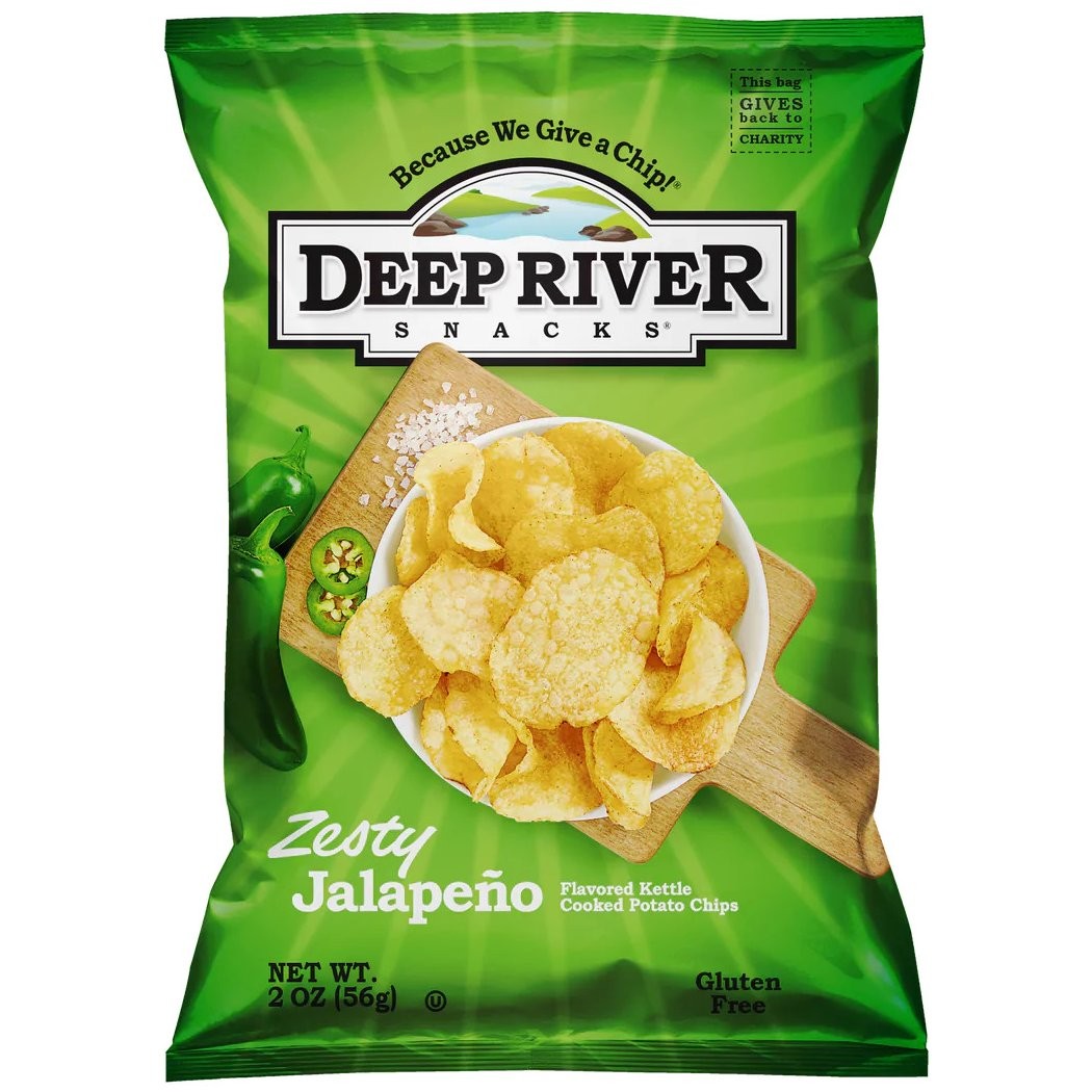 DEEP RIVER KETTLE CHIPS JALAPENO 2oz